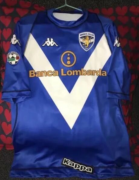 03-04 Brescia Calcio Retro Home Kit Soccer Jersey